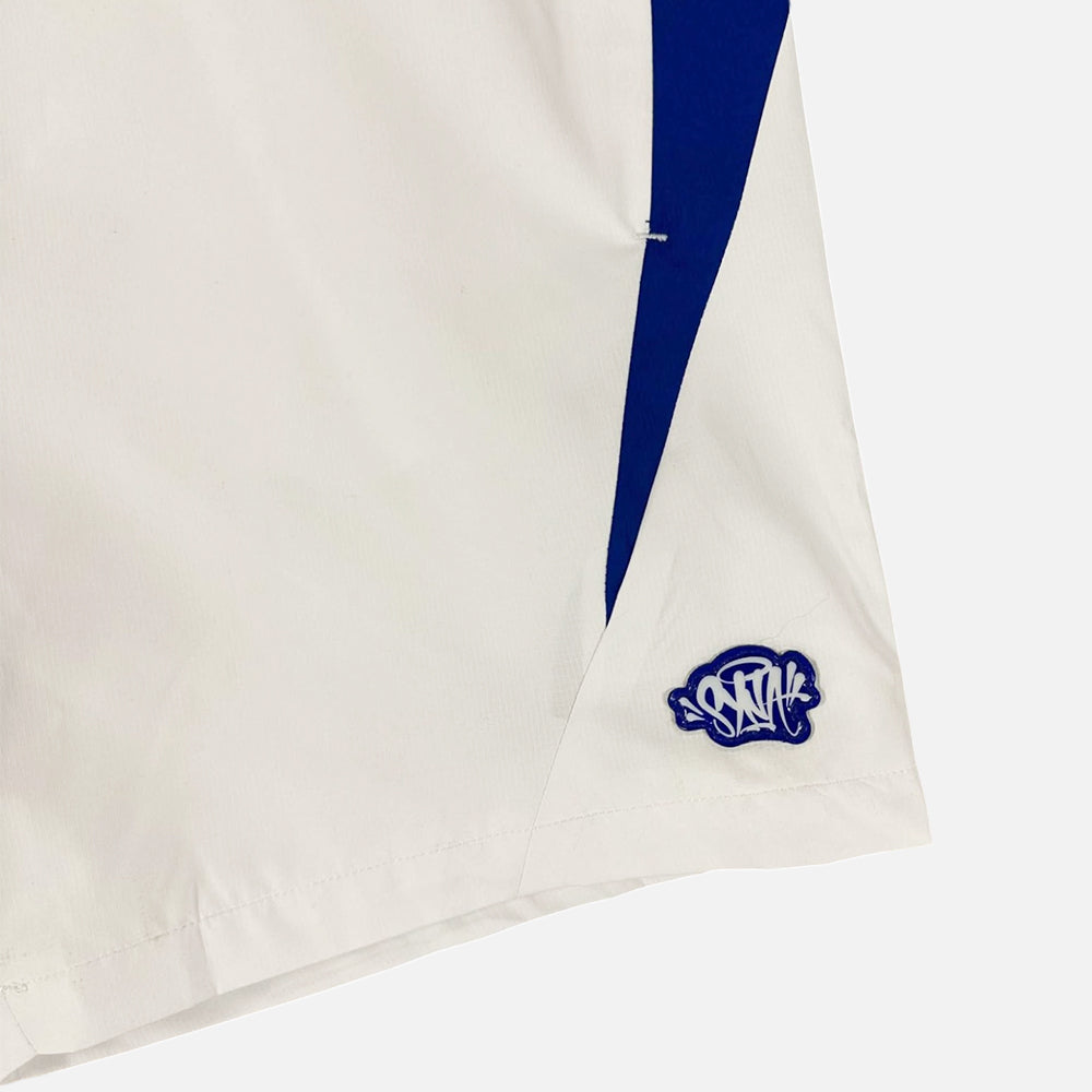 Syna World Vortex Woven Shorts - White / Blue