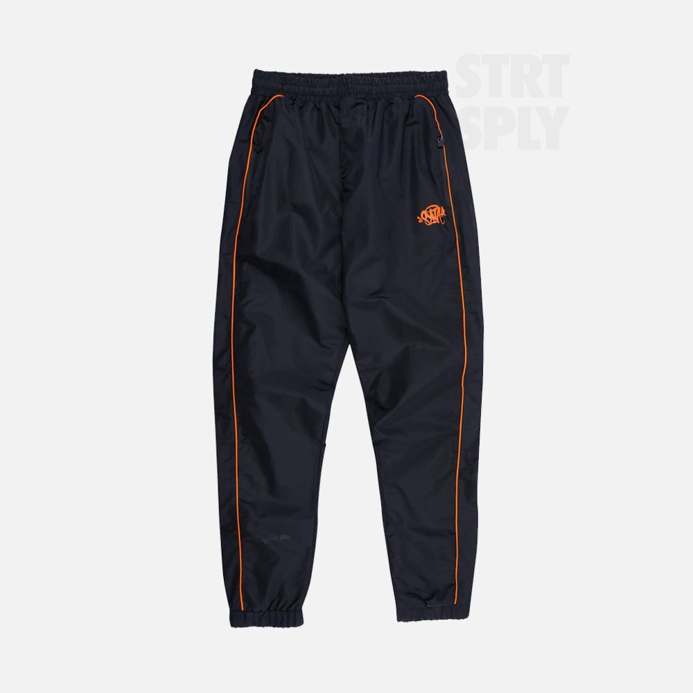 Syna World Logo Shell Tracksuit - Black / Orange
