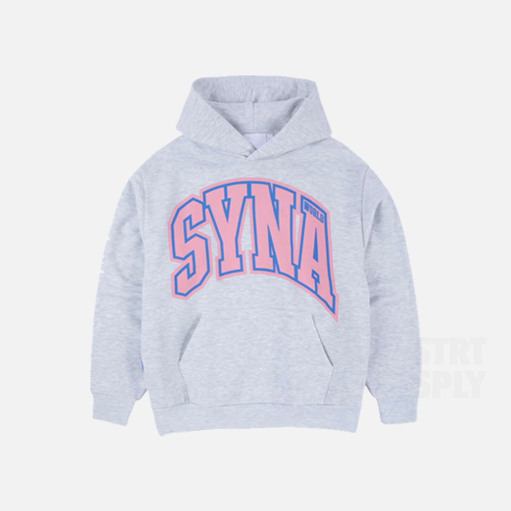 Syna World College Logo Tracksuit - Grey / Pink