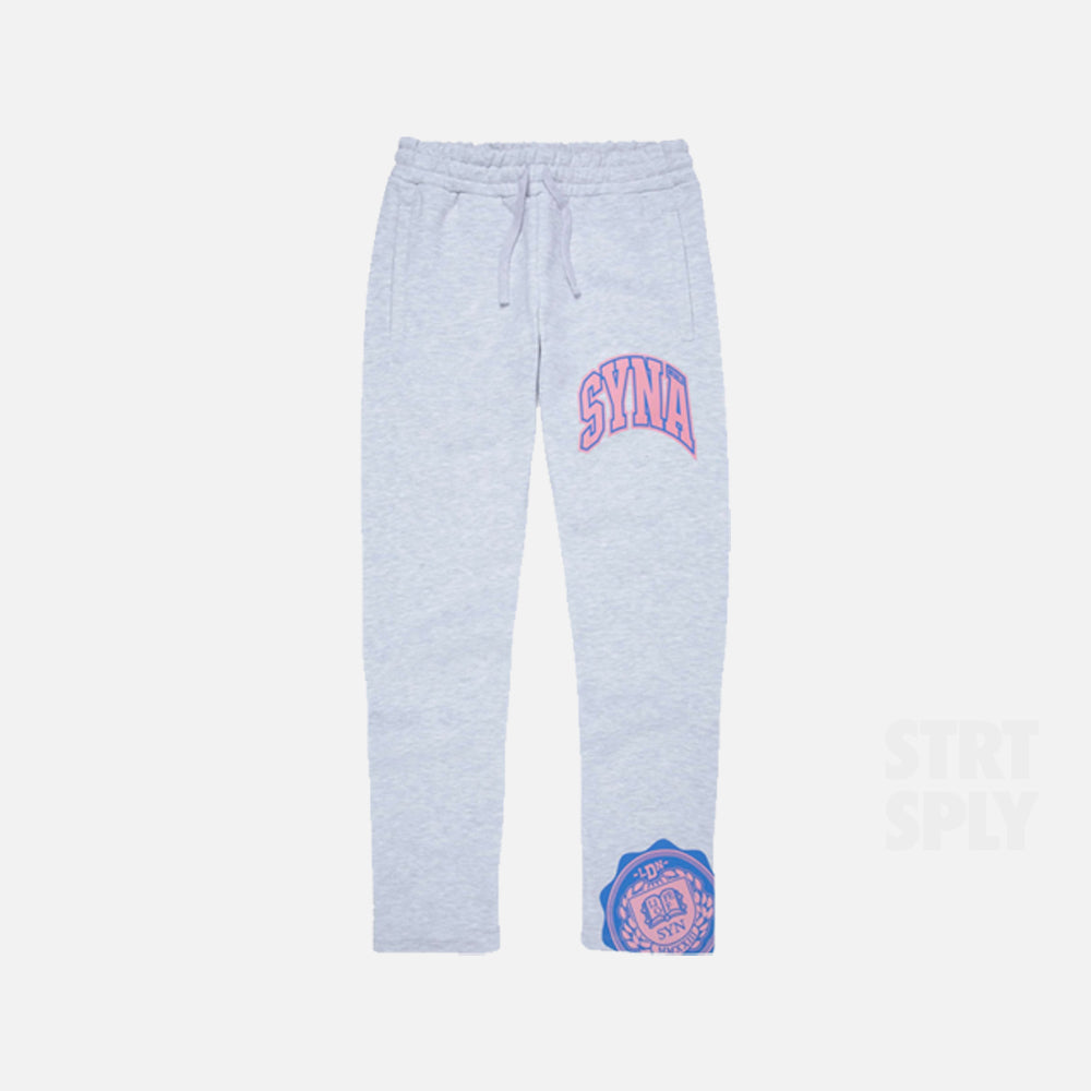 Syna World College Logo Tracksuit - Grey / Pink
