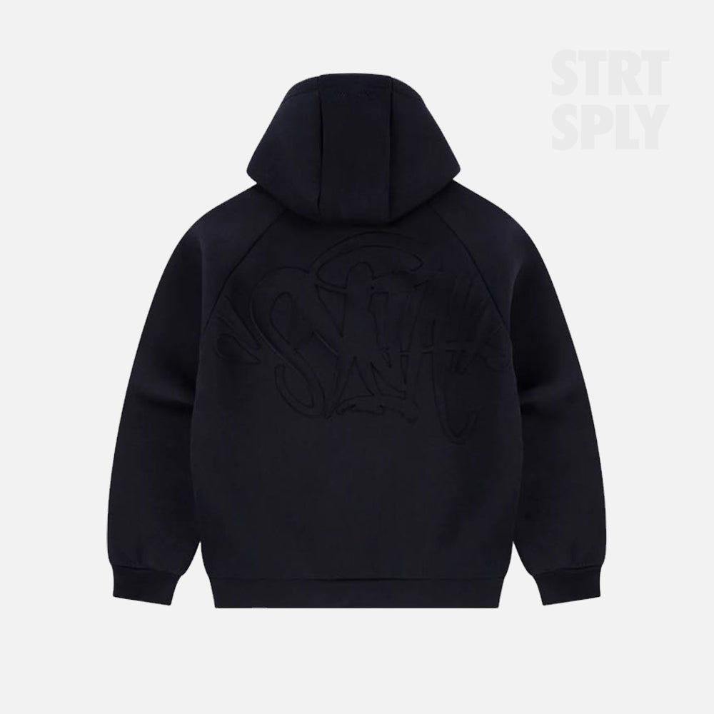 Syna World Neoprene Embossed Hoodie - Black