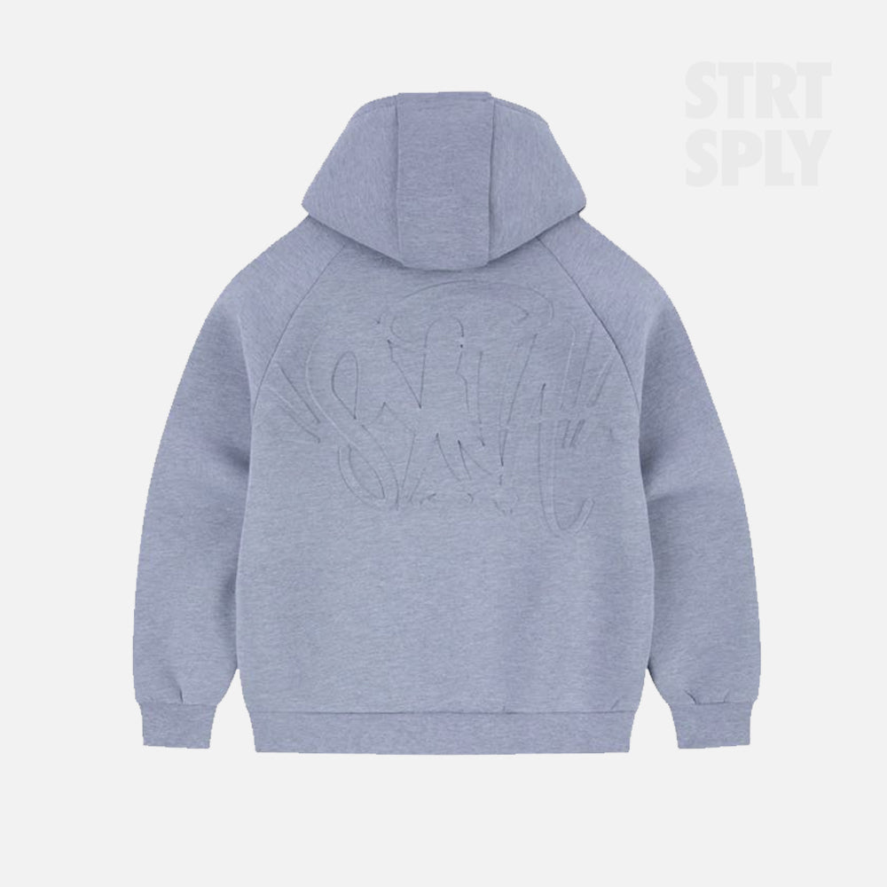 Syna World Neoprene Embossed Hoodie - Grey