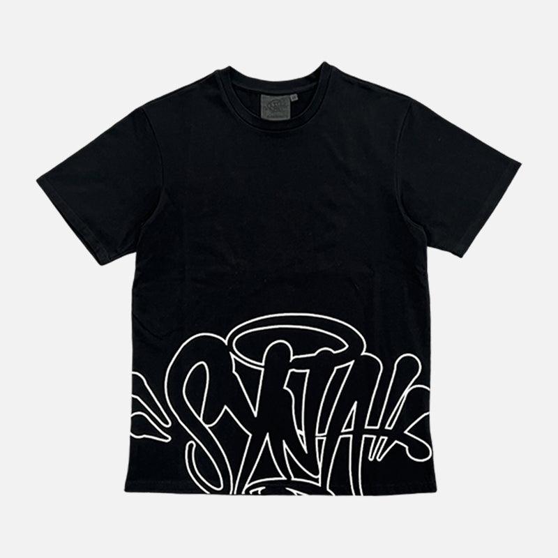 Syna World Outline T-Shirt - Black