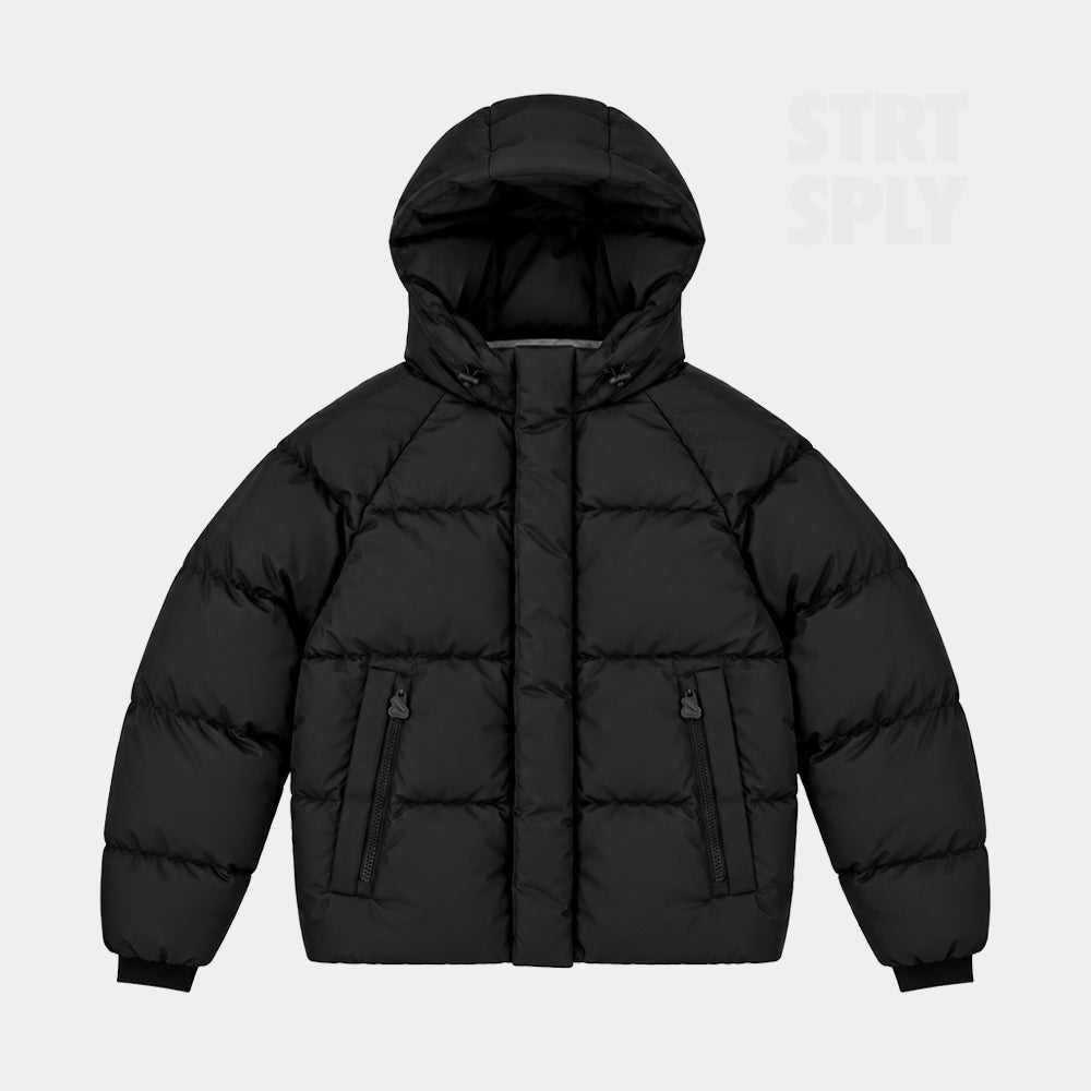 Syna World Logo Puffer Jacket - Blackout