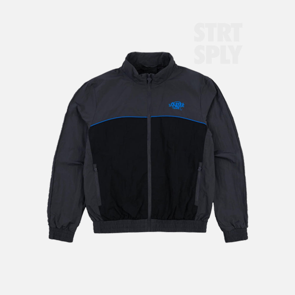 Syna World Logo Shell Tracksuit - Black / Grey / Blue