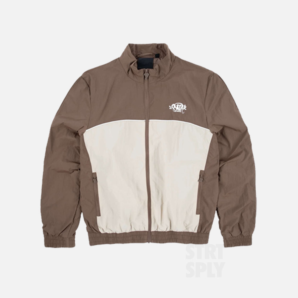 Syna World Logo Shell Tracksuit - Brown /Beige