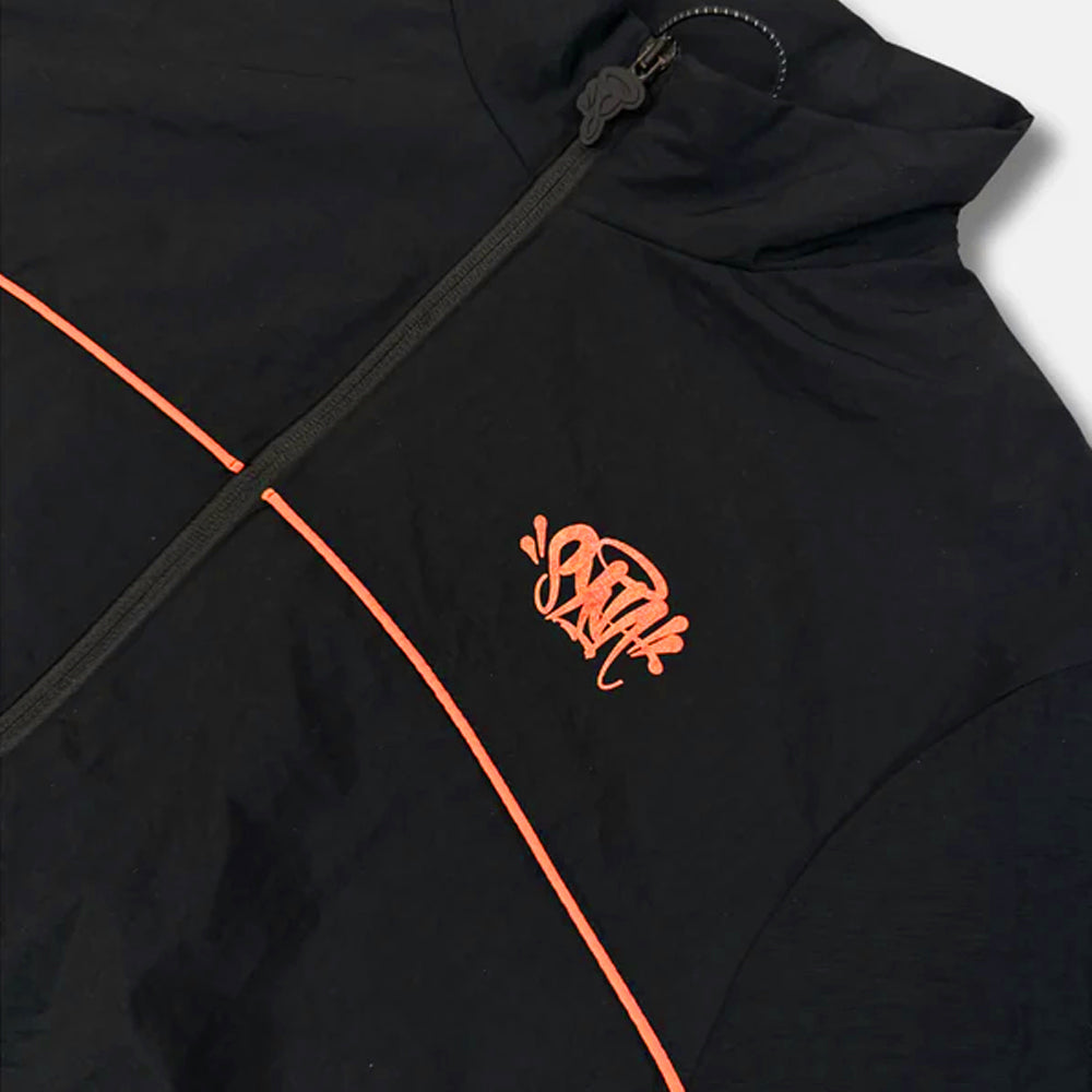 Syna World Logo Shell Tracksuit - Black / Orange