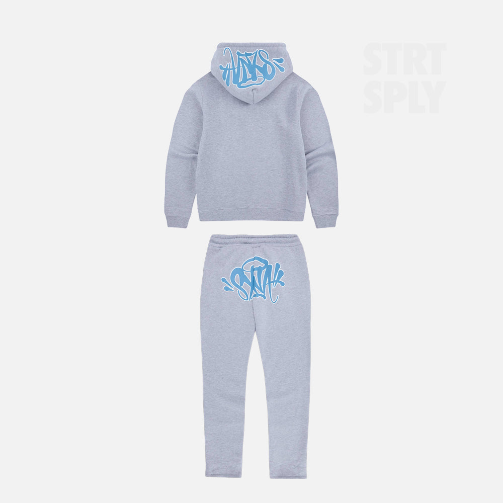 Syna World Logo Tracksuit - Grey / Blue