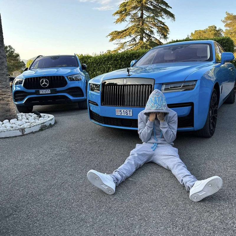 Syna World Logo Tracksuit - Grey / Blue