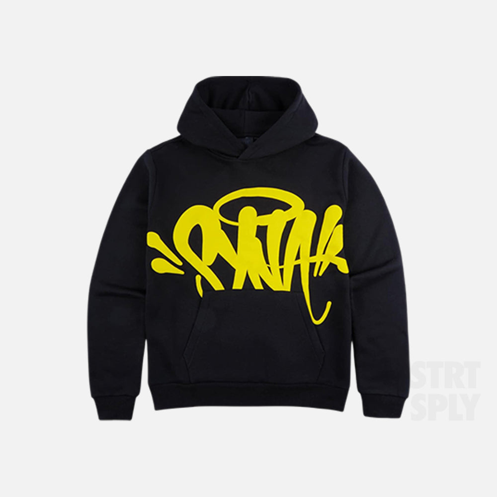 Syna World Logo Team Tracksuit - Black / Safety Yellow