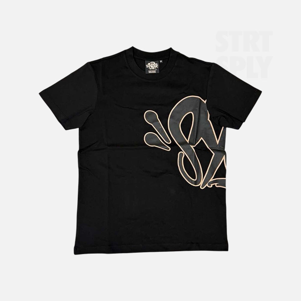Syna World T-Shirt & Shorts Logo Set - Black / Rose Gold