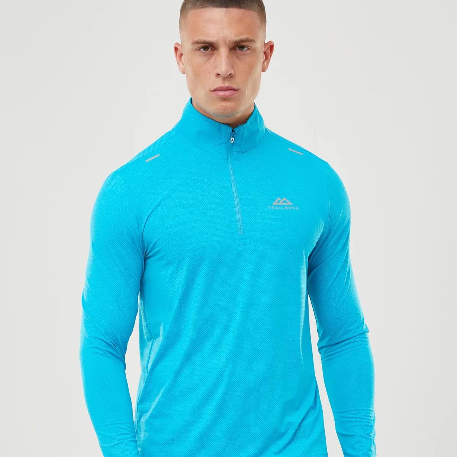 Trailberg Bolt Quarter Zip - Aqua