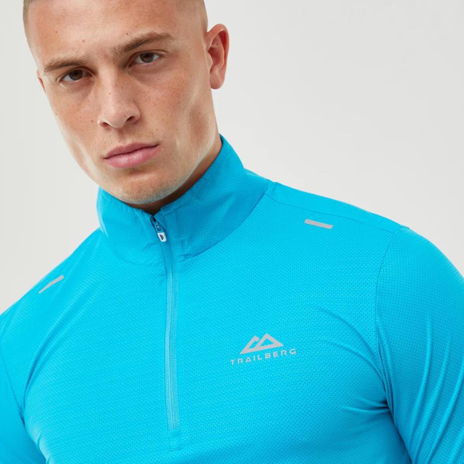 Trailberg Bolt Quarter Zip - Aqua