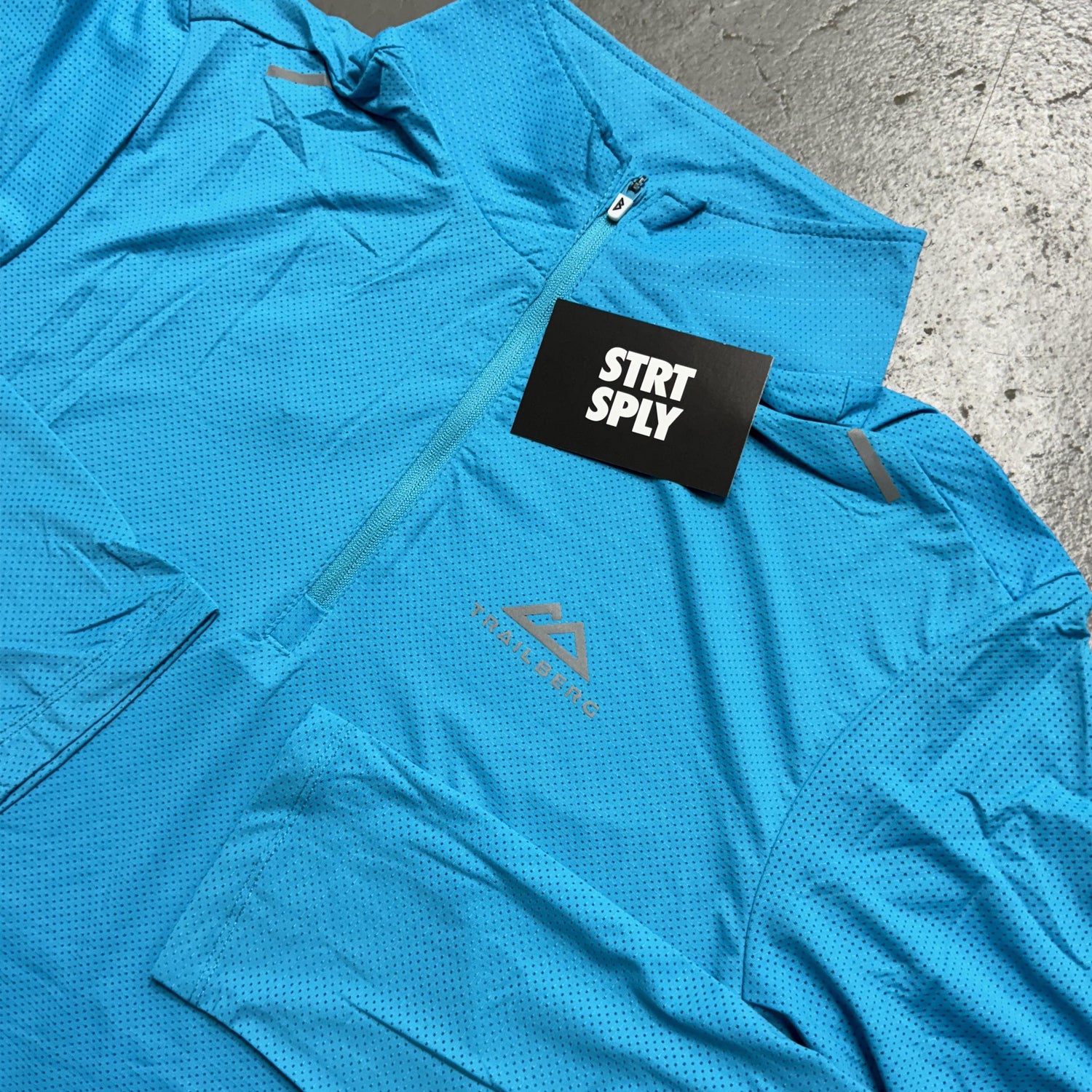 Trailberg Bolt Quarter Zip - Aqua