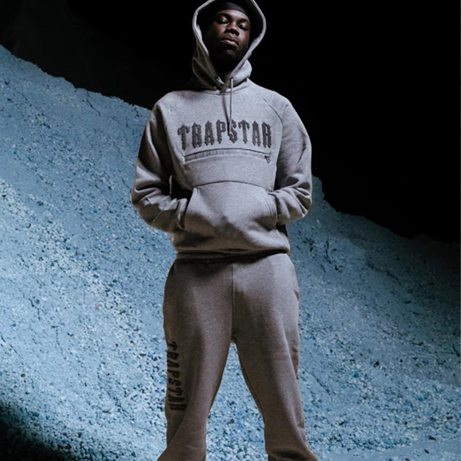 Trapstar Chenille Decoded 2.0 Hooded Tracksuit - Grey