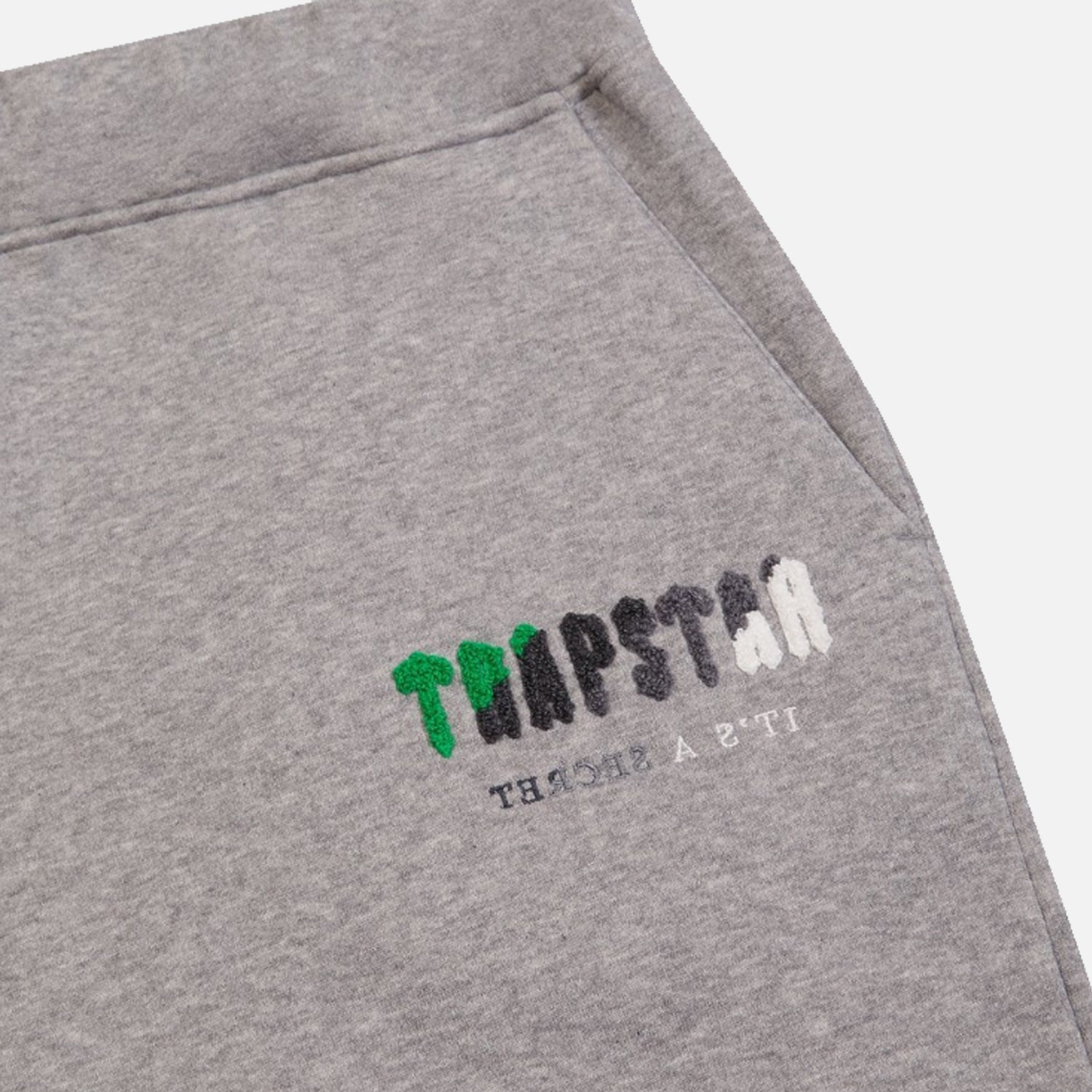 Trapstar Chenille Decoded Hooded Tracksuit - Grey / Green