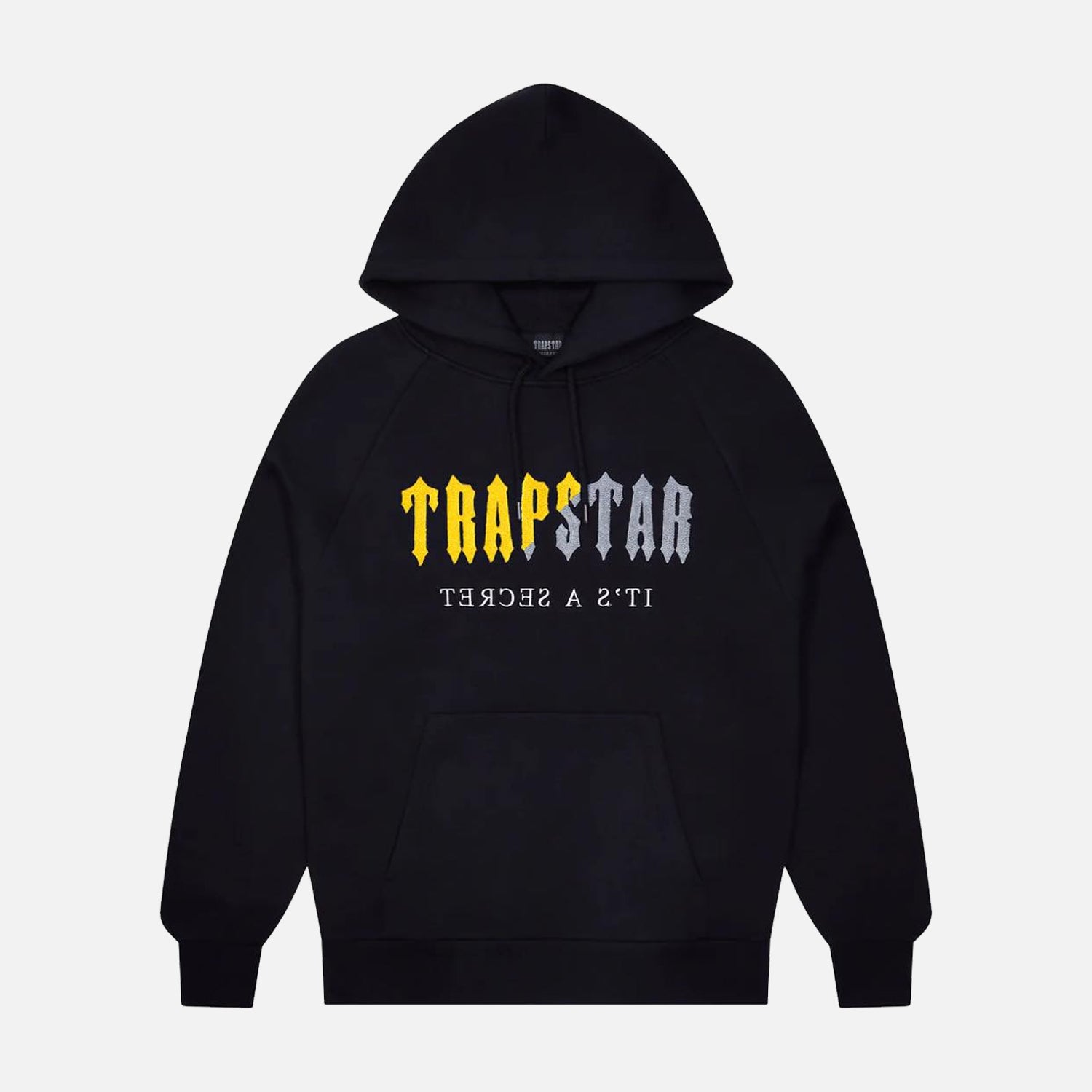 Trapstar Chenille Decoded Hooded Tracksuit - Black / Yellow