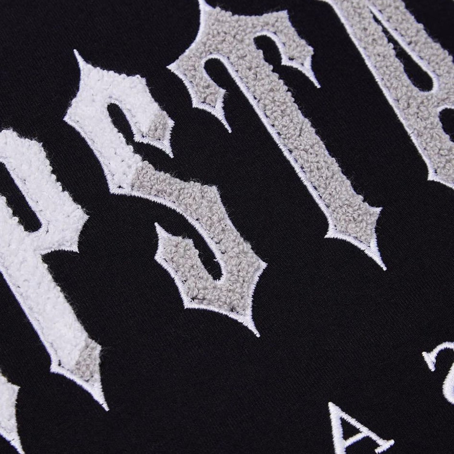 Trapstar Chenille Decoded Short Set - Black / White