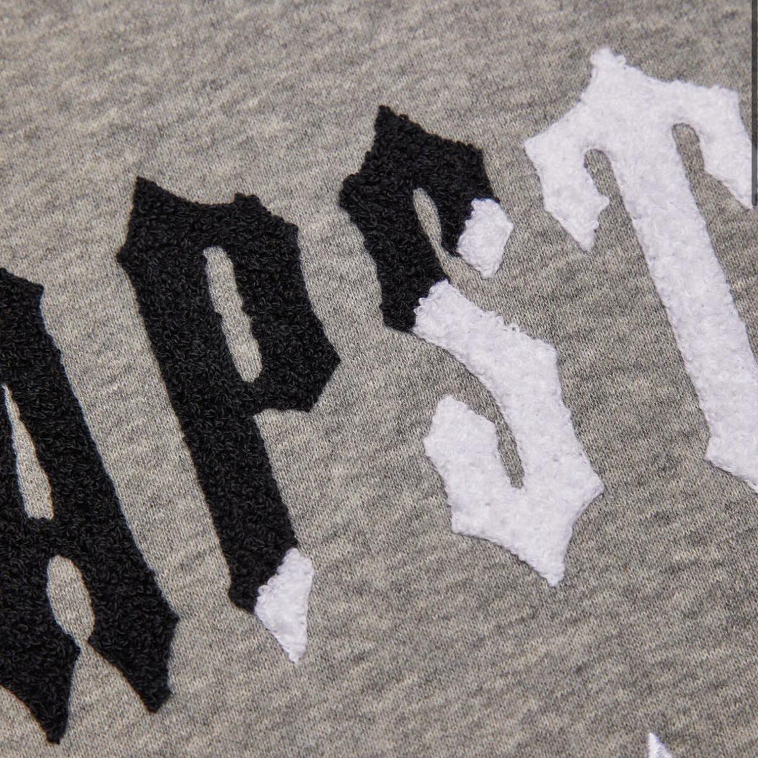 Trapstar Chenille Decoded Hooded Tracksuit - Grey / Black