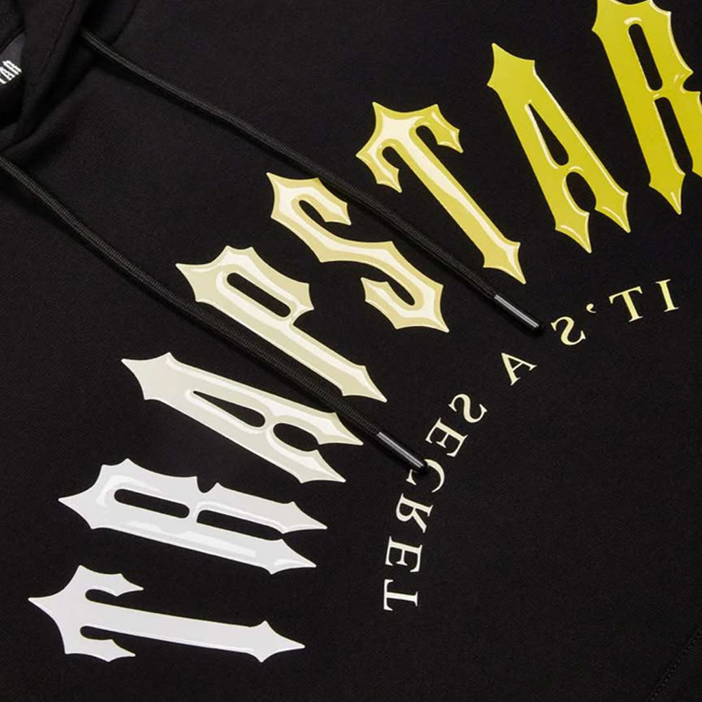 Trapstar Irongate Arch Hooded Gel Tracksuit - Black / Yellow
