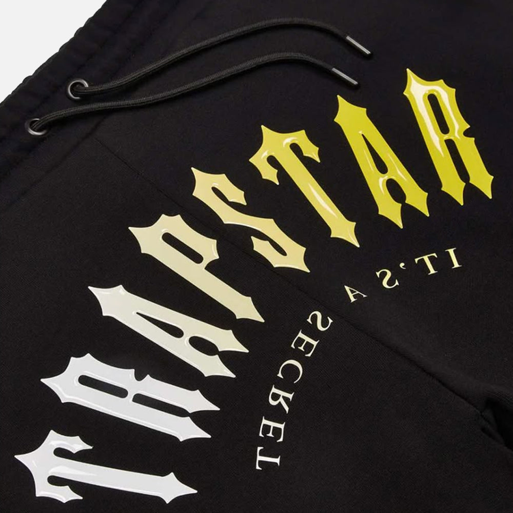 Trapstar Irongate Arch Hooded Gel Tracksuit - Black / Yellow