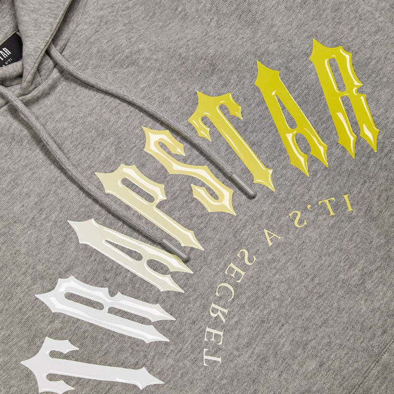 Trapstar Irongate Arch Hooded Gel Tracksuit - Grey / Yellow