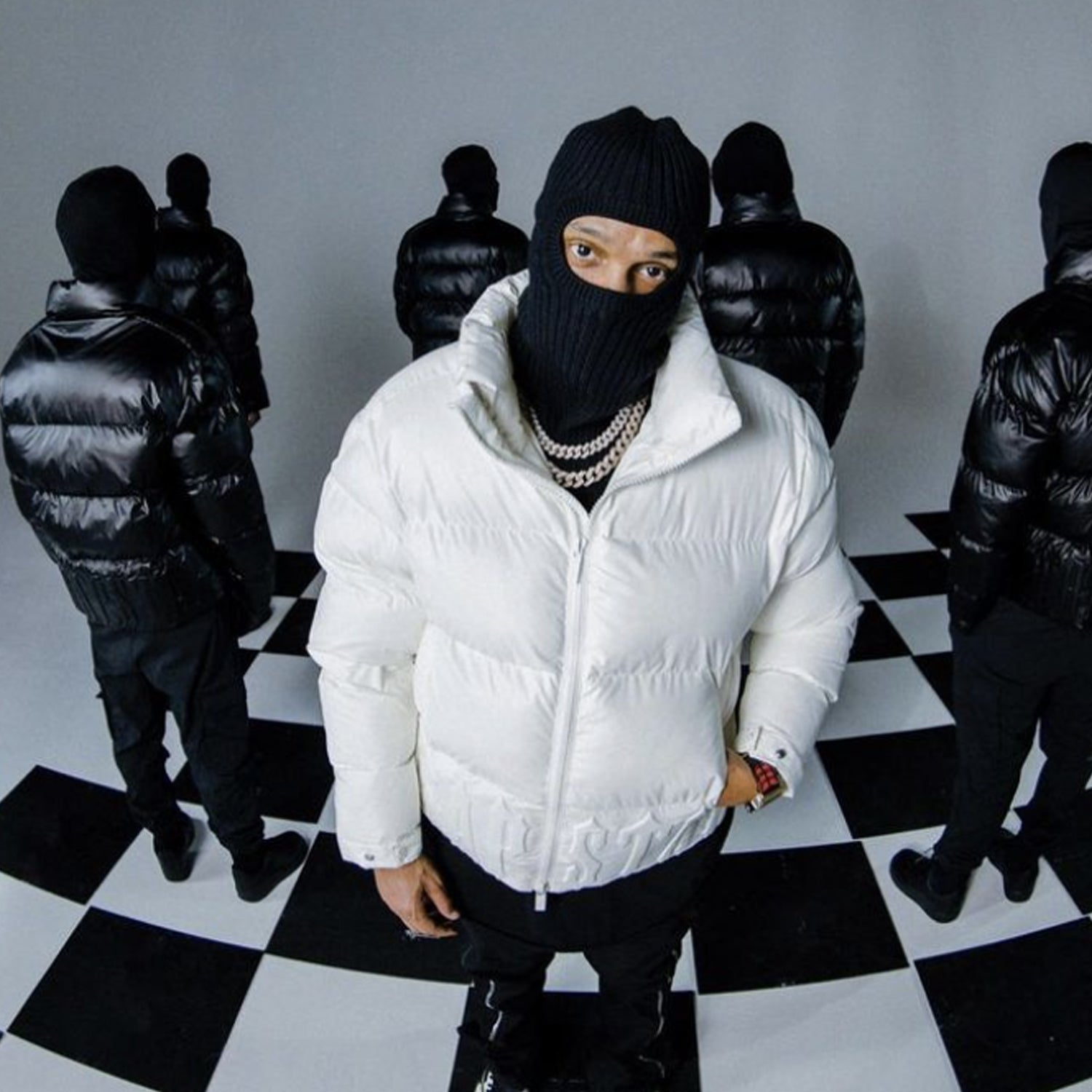 Trapstar Irongate Embossed Puffer Jacket - White