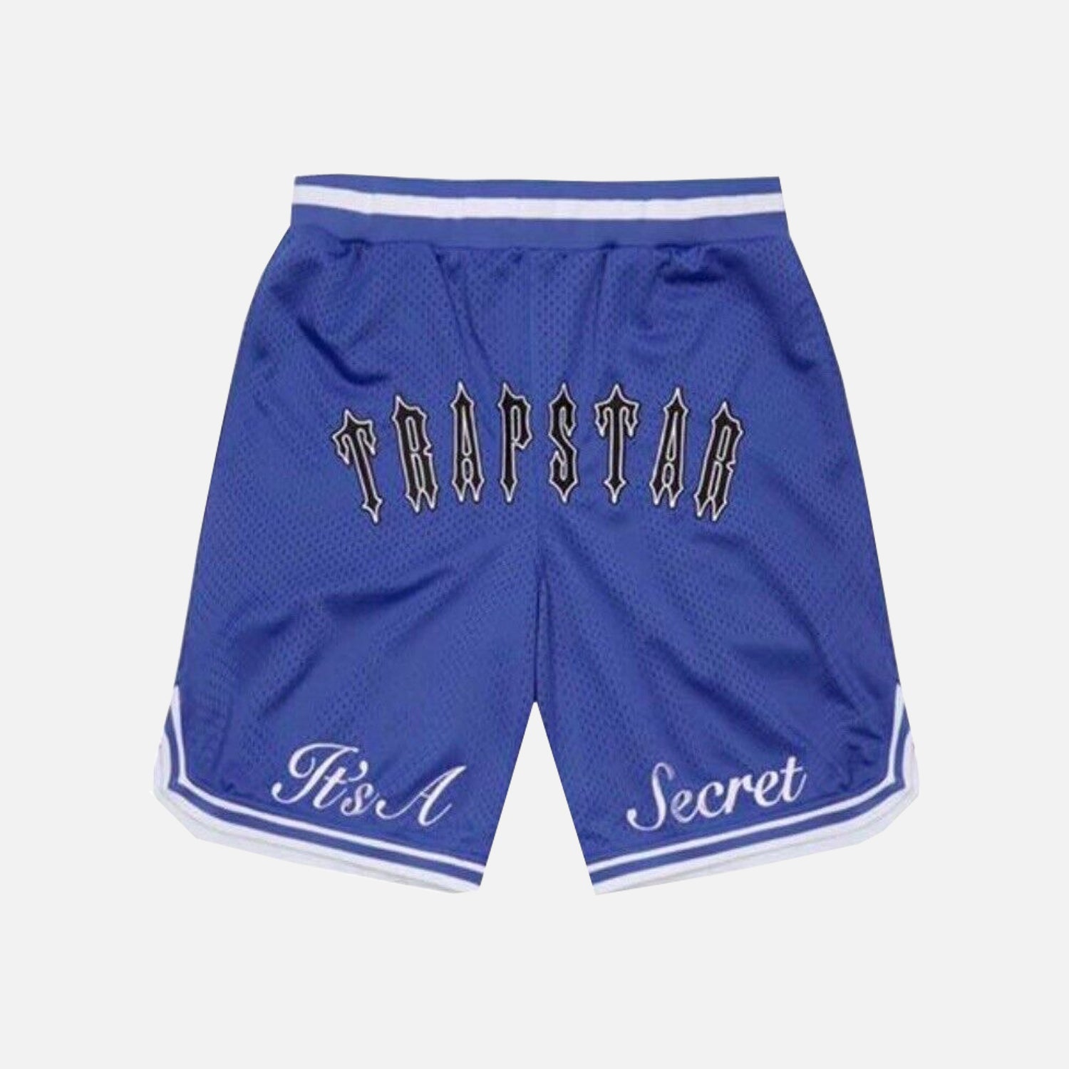 Trapstar It's A Secret Basketball Shorts - Blue / White