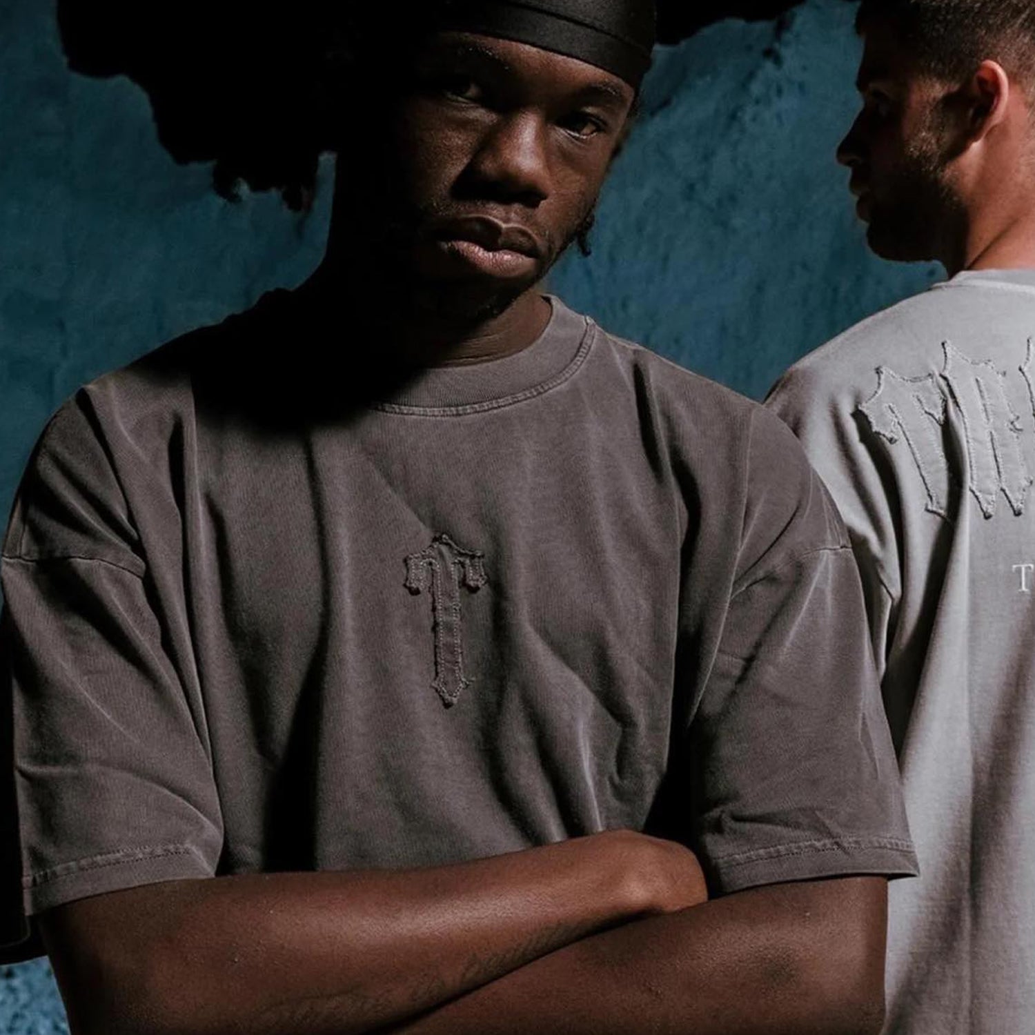 Trapstar Irongate Patchwork T-Shirt - Grey Enzyme Wash