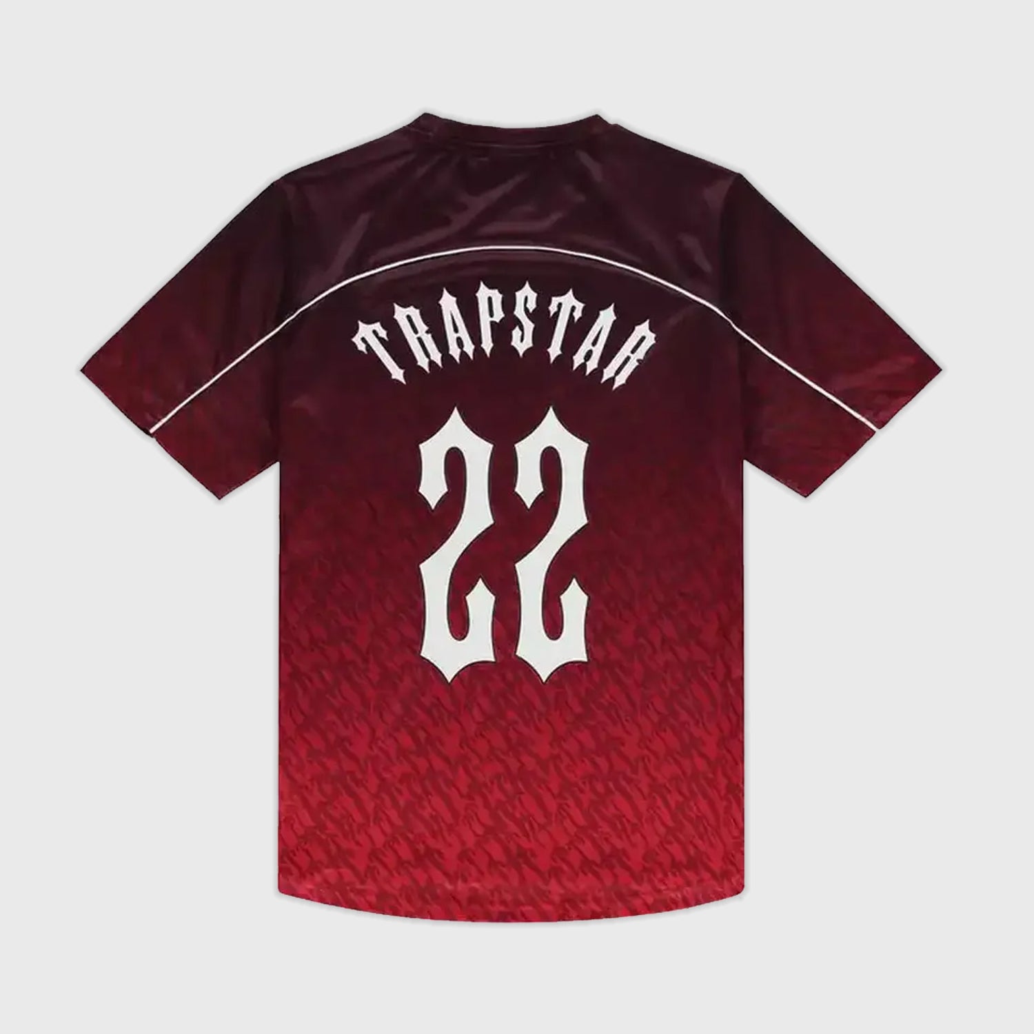 TRAPSTAR IRONGATE T FOOTBALL JERSEY RED GRADIENT KICKKONNECT