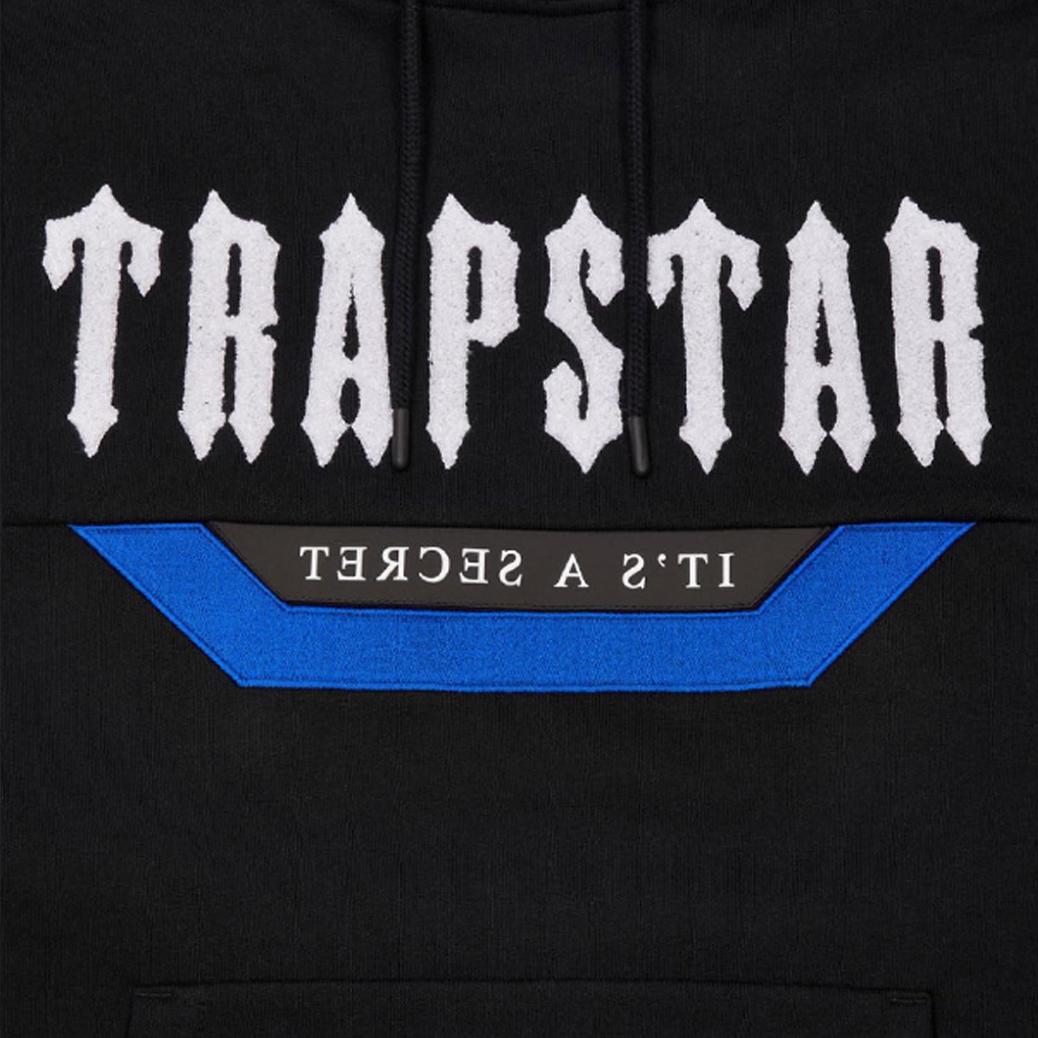 Trapstar Irongate Hooded Tracksuit - Black/Blue