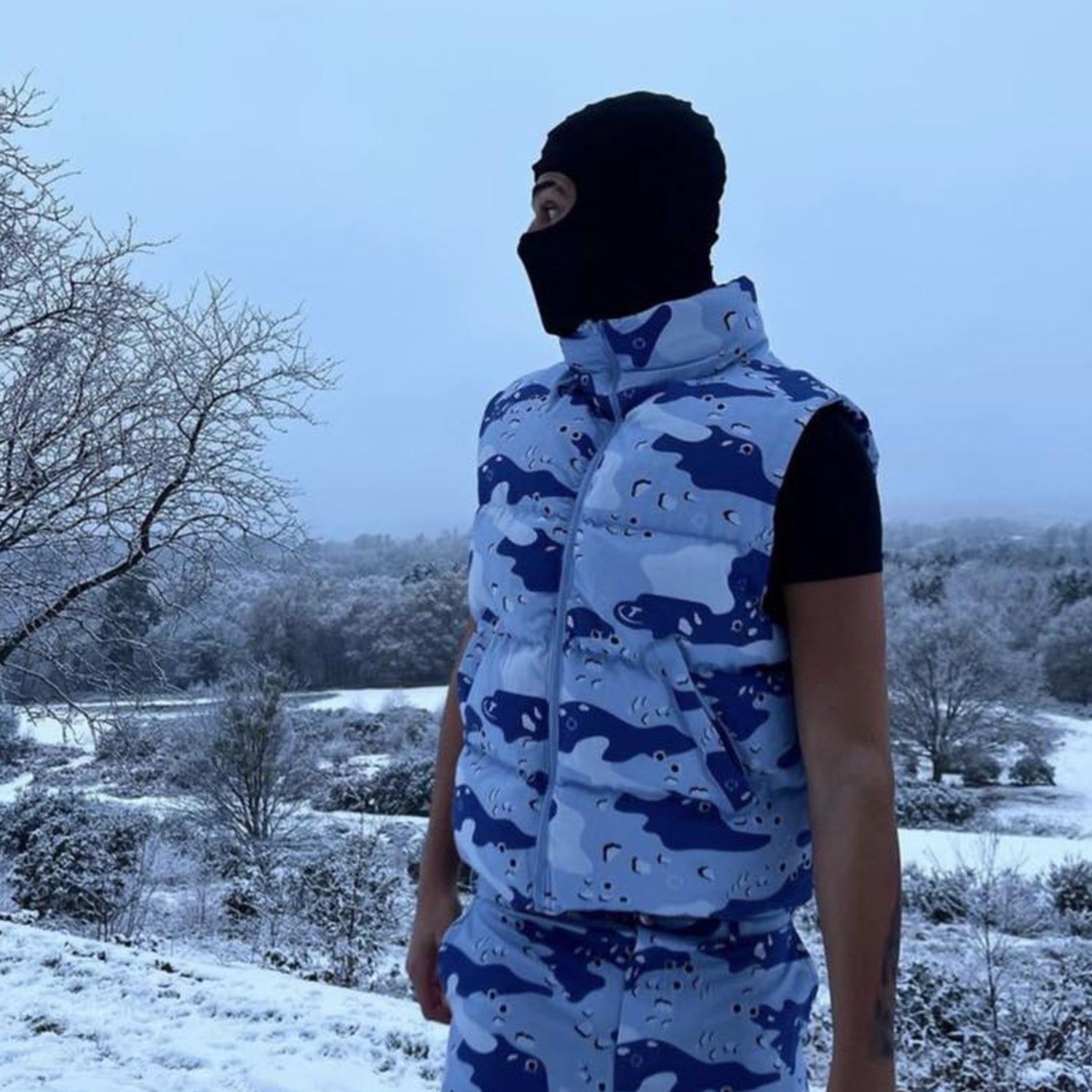 Trapstar Hyperdrive Gilet - Blue Desert Camo