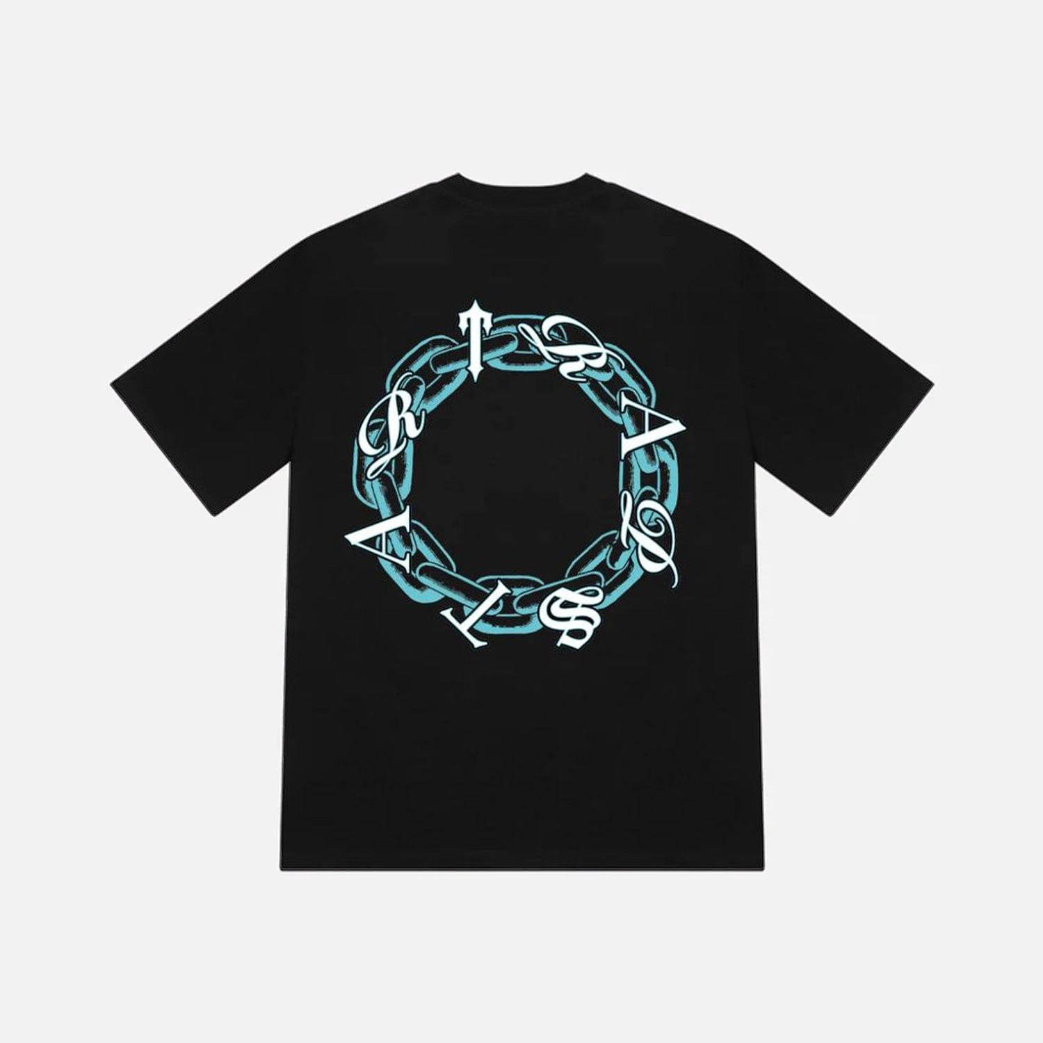 Trapstar Chain Script T-Shirt - Black / Teal