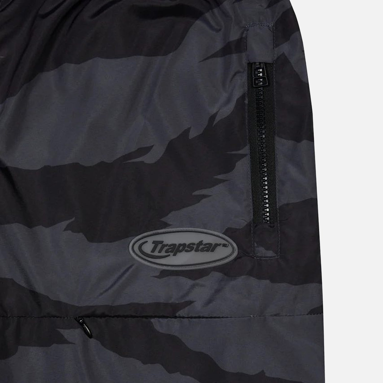 Trapstar Hyperdrive Track Shorts - Grey Camo