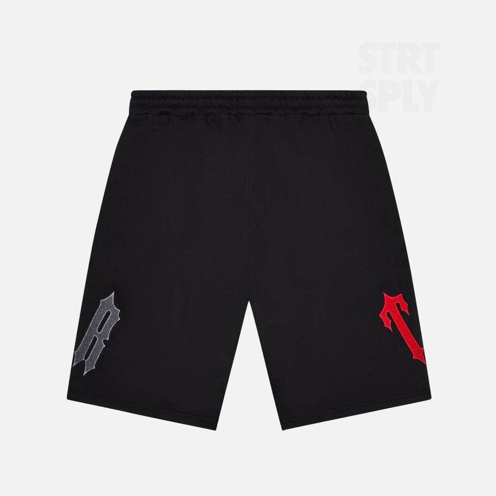 Trapstar Arch Chenille Decoded 2.0 Shorts - Black / Red
