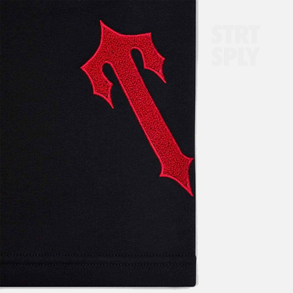 Trapstar Arch Chenille Decoded 2.0 Shorts - Black / Red
