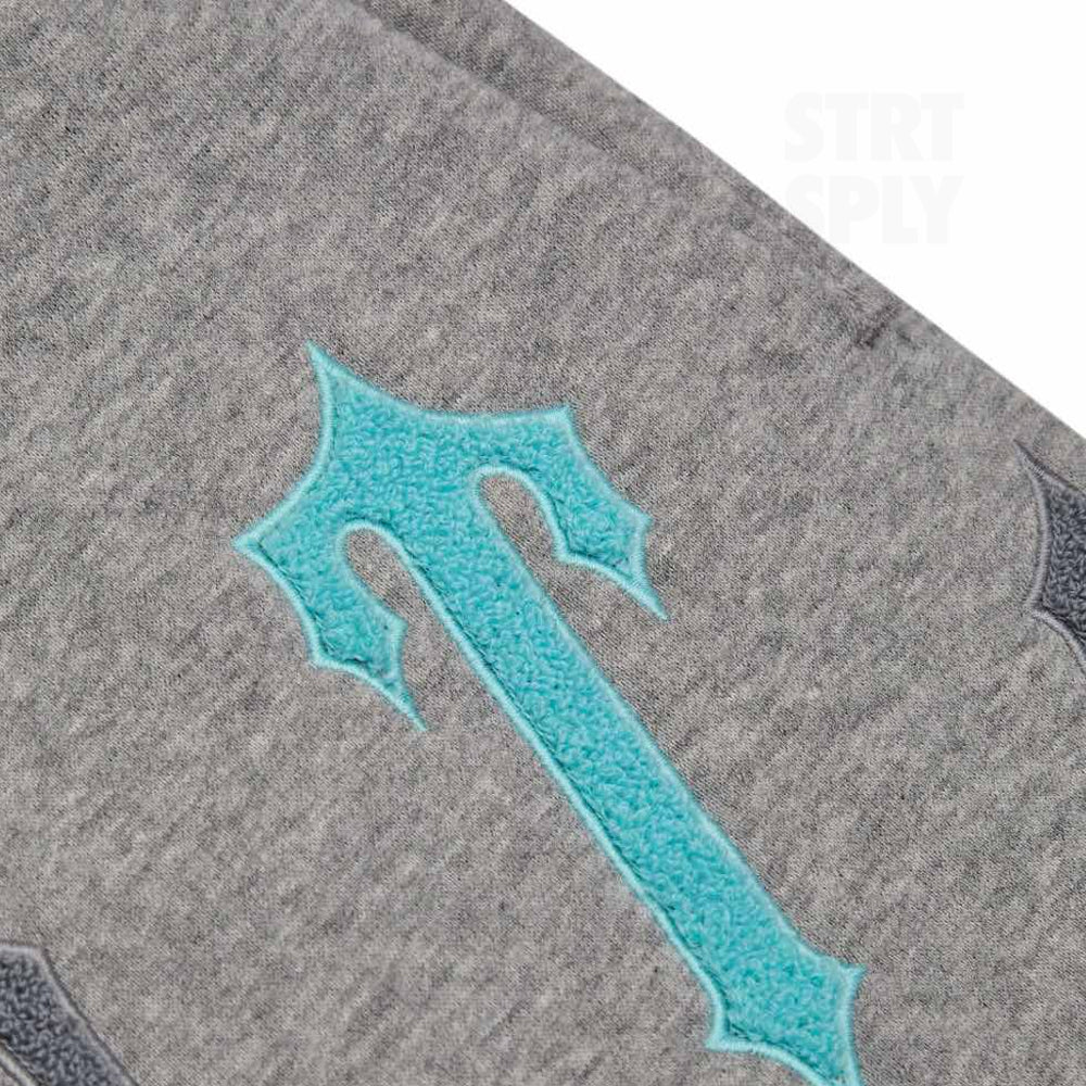 Trapstar Arch Chenille Decoded 2.0 Shorts - Grey / Blue
