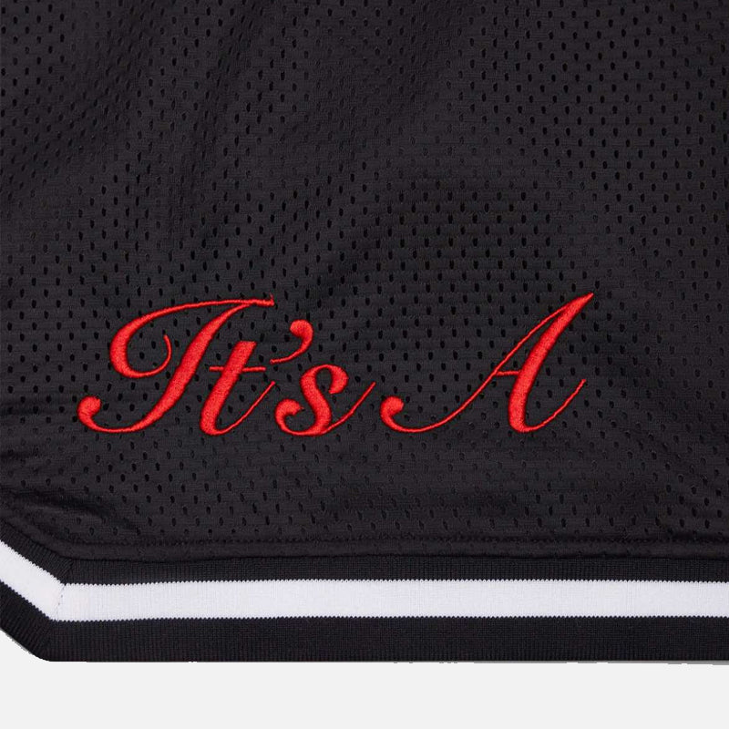 Trapstar It's A Secret Irongate Arch Basketball Shorts - Black / Red