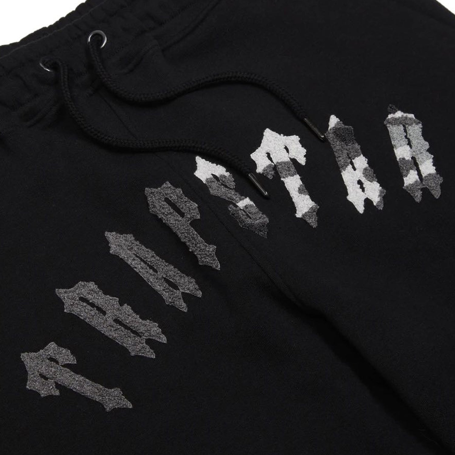 Trapstar Irongate Chenille Arch Hooded Tracksuit - Black / Grey Camo