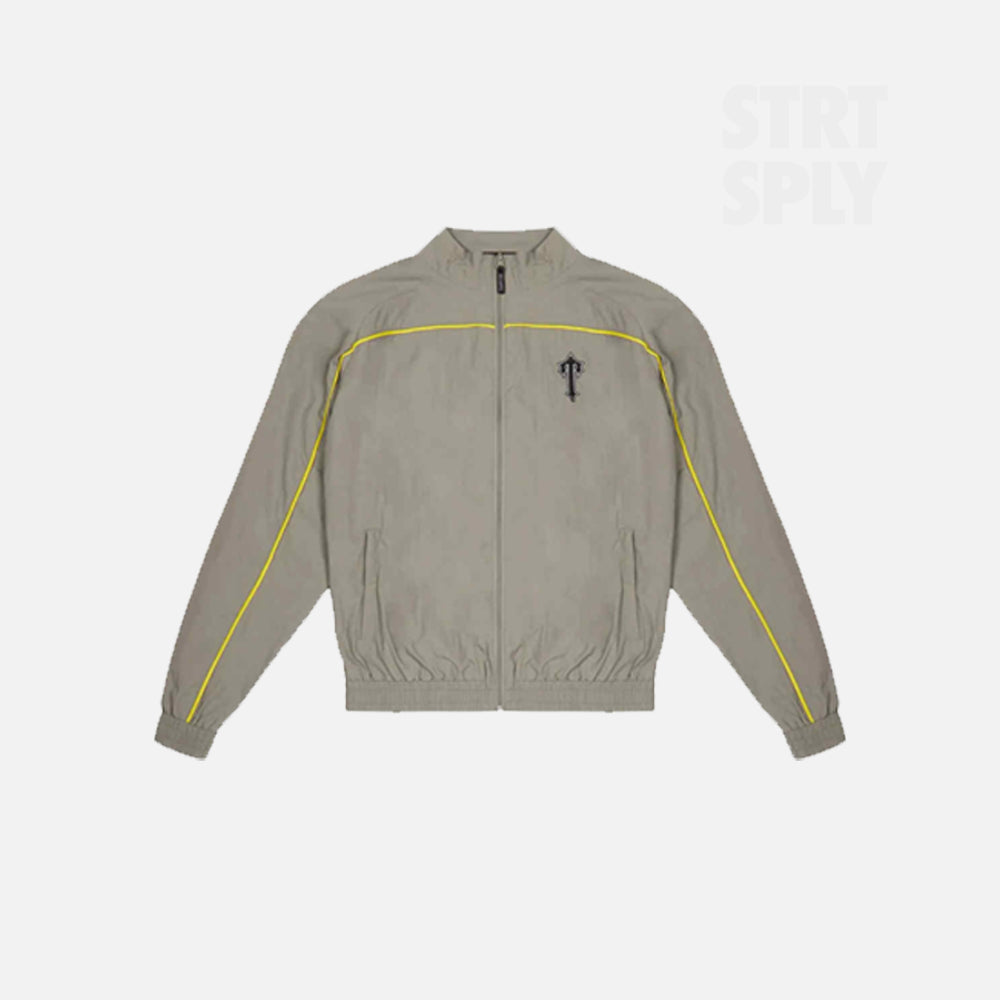 Trapstar Irongate T Panelled Shellsuit - Khaki / Yellow