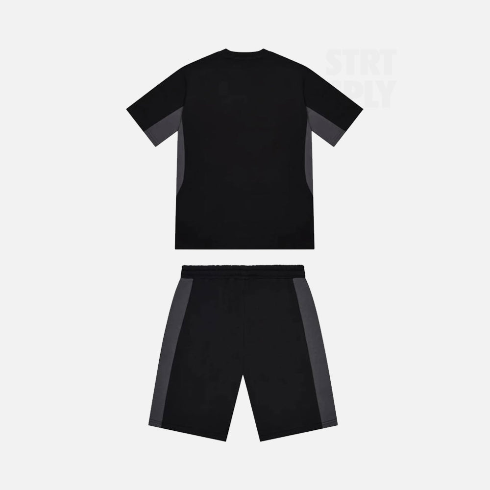 Trapstar Irongate T Panel T-Shirt & Short Set - Black