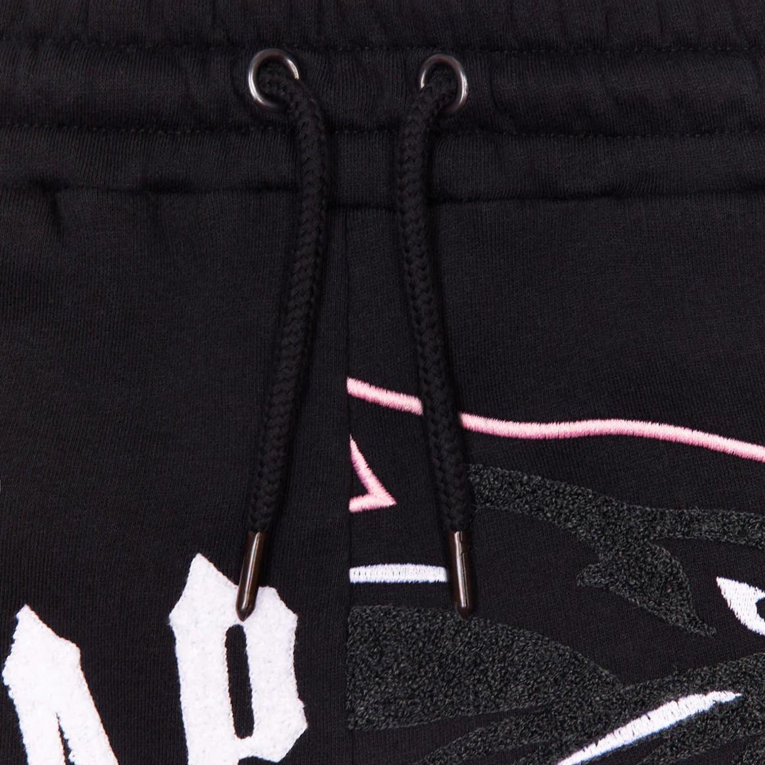 Trapstar Shooters Arch Hooded Short Set - Black / Pink