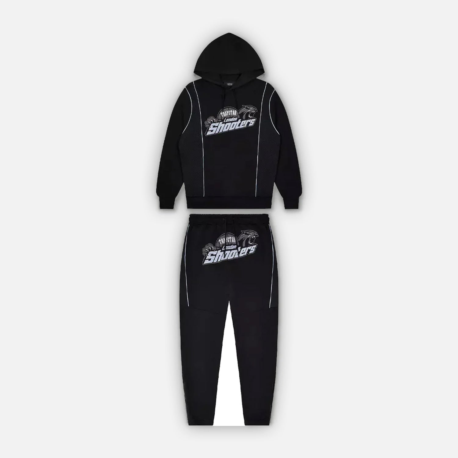 Trapstar Shooters Technical Hooded Tracksuit - Black / Blue
