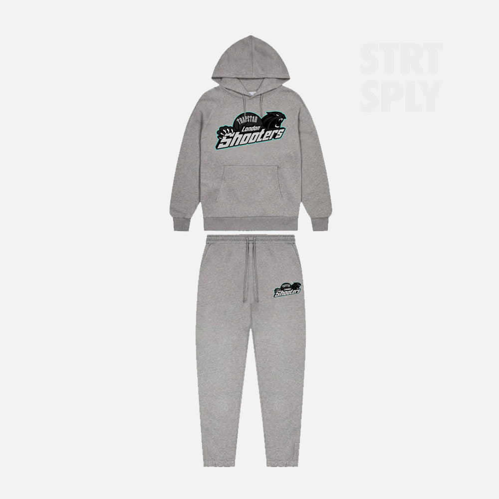 Trapstar Shooters Hooded Tracksuit - Grey / Reflective