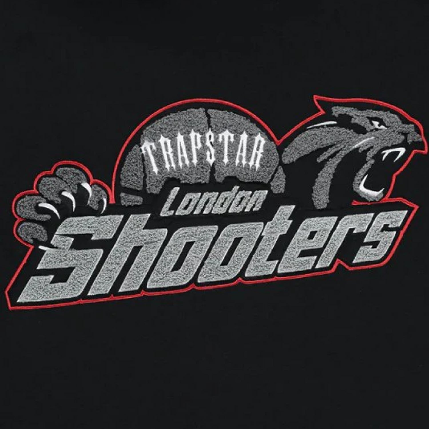 TRAPSTAR SHOOTERS HOODED TRACKSUIT - BLACK / RED KICKKONNECT