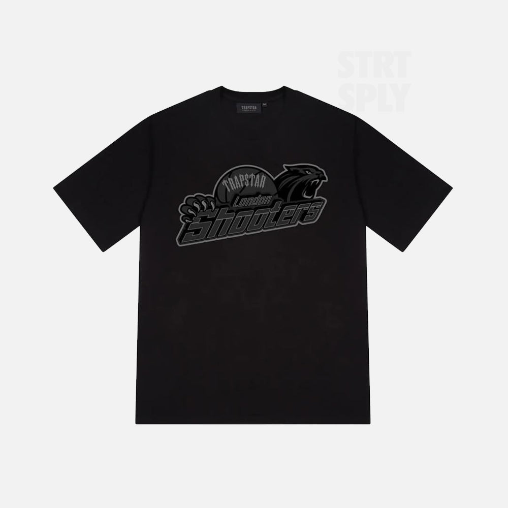 Trapstar Shooters T-Shirt - Black Monochrome Edition