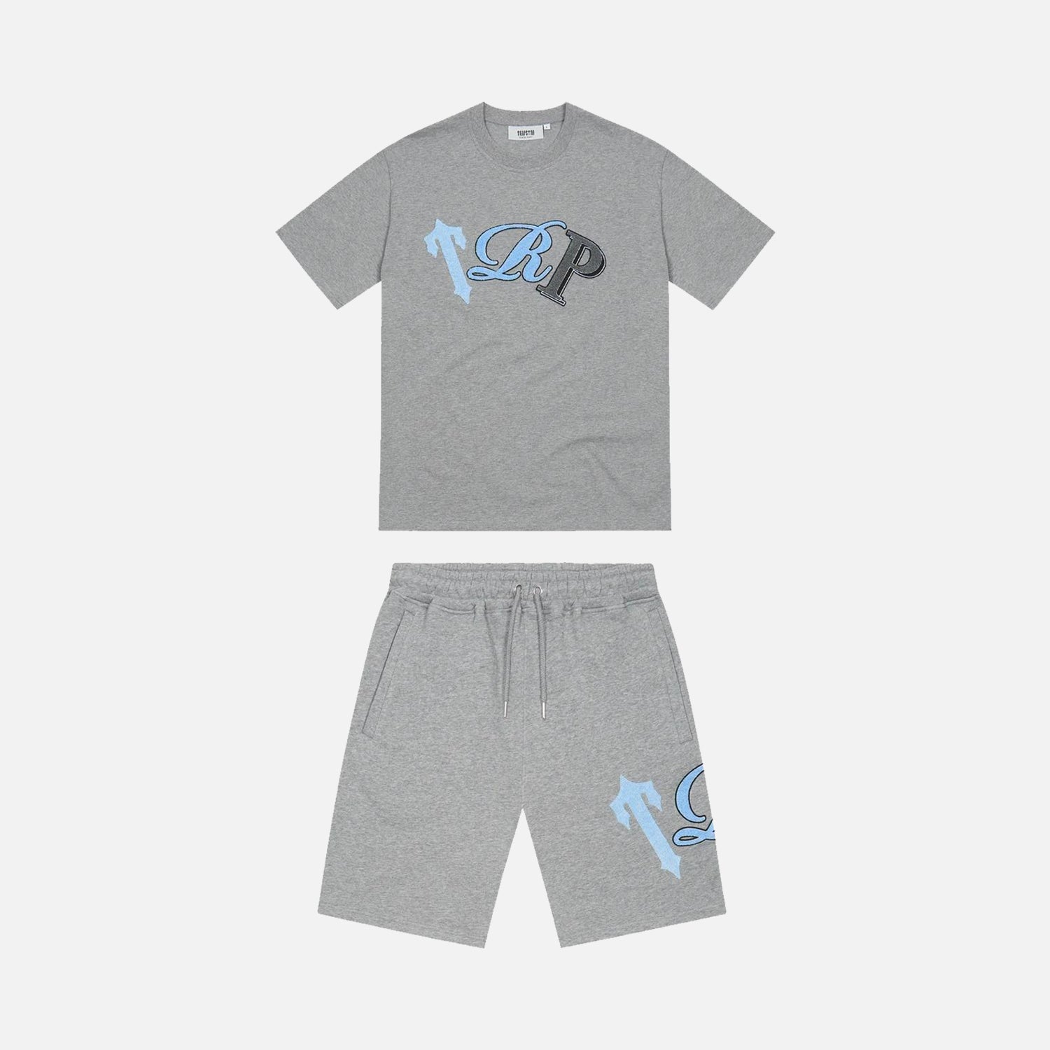Trapstar TRP Short Set - Grey / Ice Blue