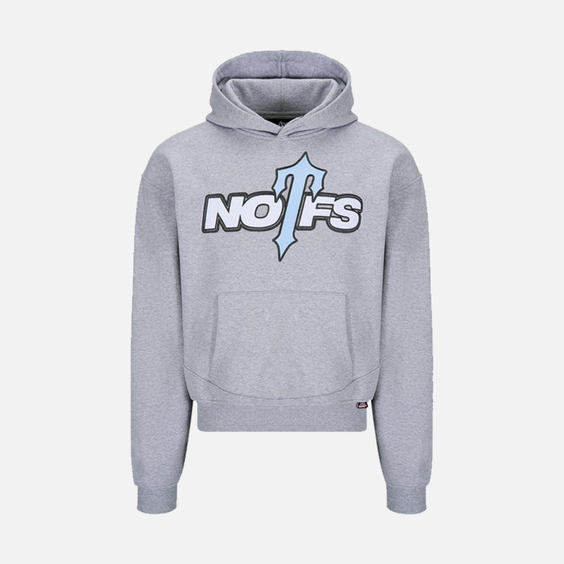 Trapstar x NOFS Hoodie - Grey / Ice Blue
