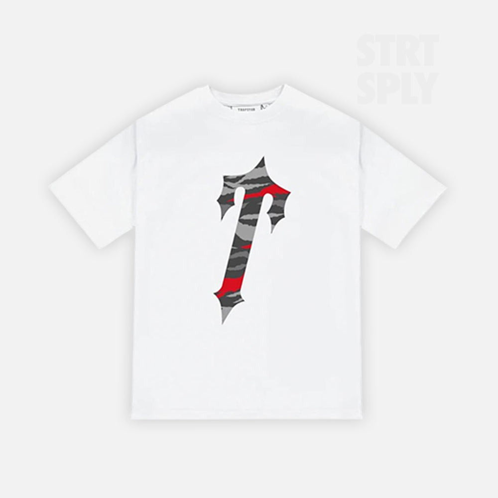 Trapstar Decoded All Terrain T-Shirt - White / Red