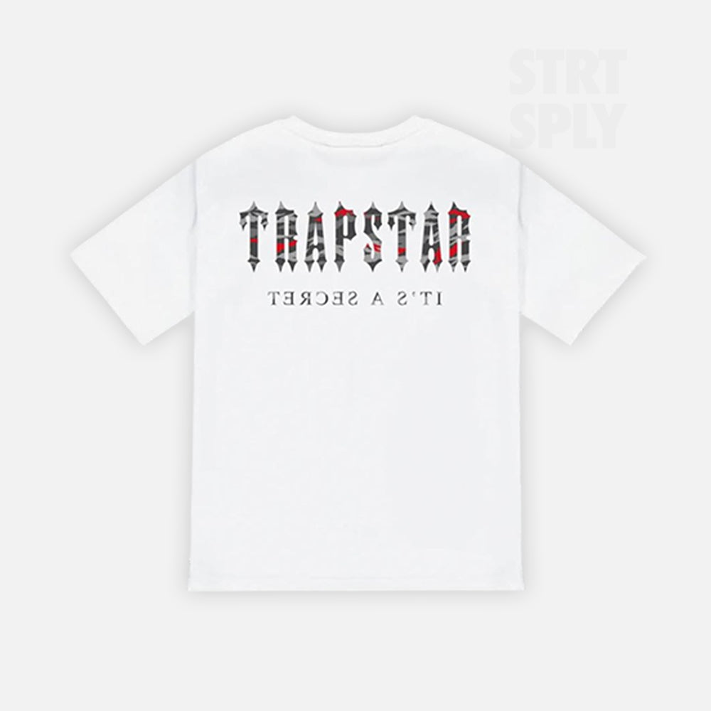 Trapstar Decoded All Terrain T-Shirt - White / Red